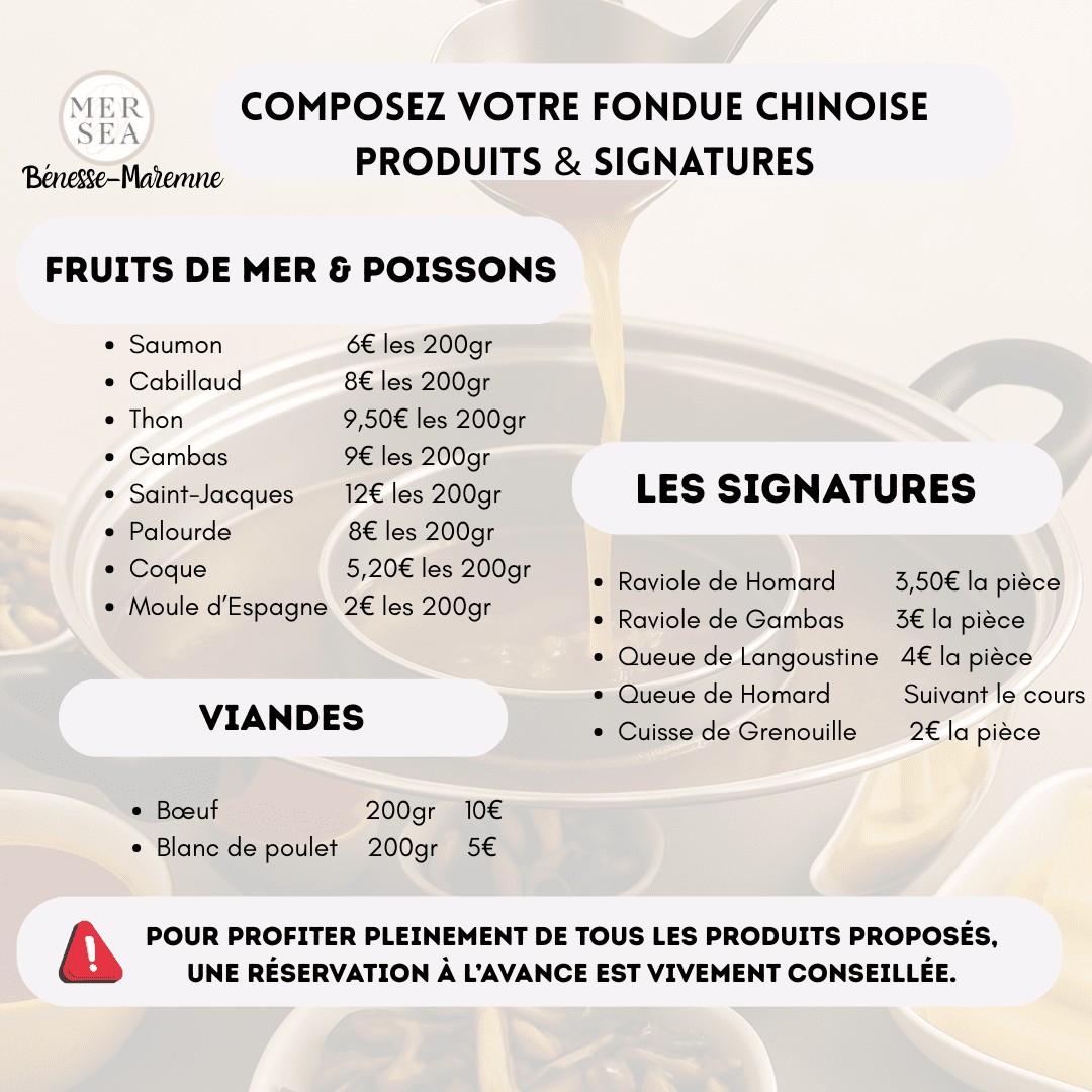 Mersea Plateau De Fruits De Mer Benesse Maremne NOUVEAUTE MERSEA La Fondue Chinoise Fait Son Entree .zip 2