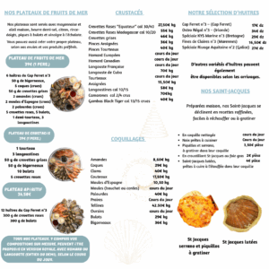 Mersea Plateau De Fruits De Mer Benesse Maremne Bleu Et Gris Moderne Simple Ecole Depliant 3 Volets Brochure 1080 X 1080 Px °