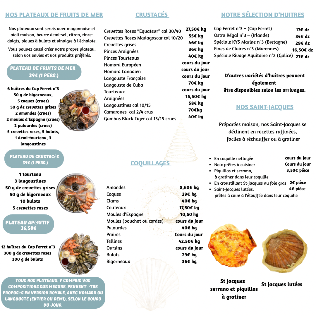 Mersea Plateau De Fruits De Mer Benesse Maremne Bleu Et Gris Moderne Simple Ecole Depliant 3 Volets Brochure 1080 X 1080 Px °